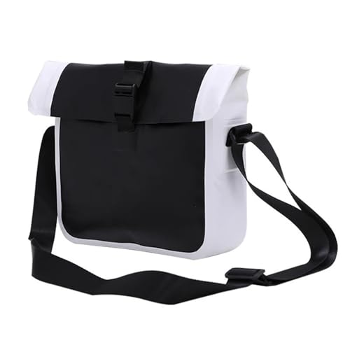 RVIFY Waterproof Bag Waterproof Shoulder Bag 2L Roll-Dry Bag Keeps Gear Dry for Scuba Diving Surf Kayaking Beach Rafting Boating Dry Pocket(BK and WH)