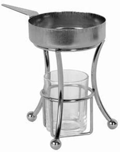 ARC-POWER for Stainless Steel Metal Restaurant Butter Warmer Melter Candle Lit Heater Set