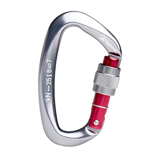Homyl Fechamento de de Escalada 25KN Do Carabiner Do Equipamento Do Alpinismo, Gun Grey