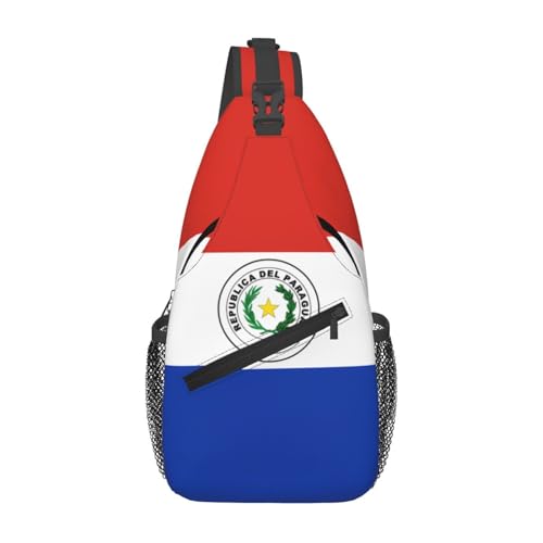 Mochila bandolera unisex con diseño bandera Paraguay miniatura 1
