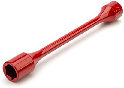 Steelman 1/2-Inch Drive x 17mm Socket 80 ft-lb Torque Extension for Impact Wrench, 8-5/8-inch Extension, Corrosion-Resistant Powder-Coated Steel, Red