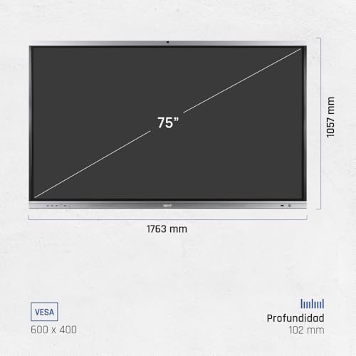 iggual Pantalla interactiva 4K ORCHID 75" Webcam