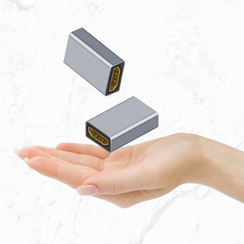 Adaptador HDMI hembra a hembra 2 unidades miniatura 6