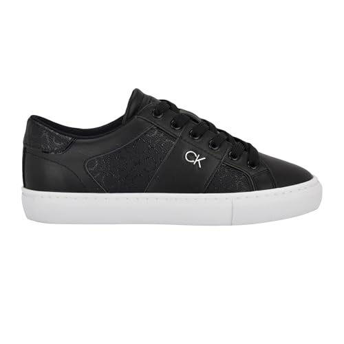 Calvin Klein Women's Charie Sneaker, Black Logo 001, 11 - image 6