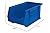 Akro-Mils 30240 AkroBins Plastic Storage Bins, Space-Saving Stackable Bins for Garage, Pantry, Craft Organization, 15-Inch x 8-Inch x 7-Inch, Blue, 12-Pack