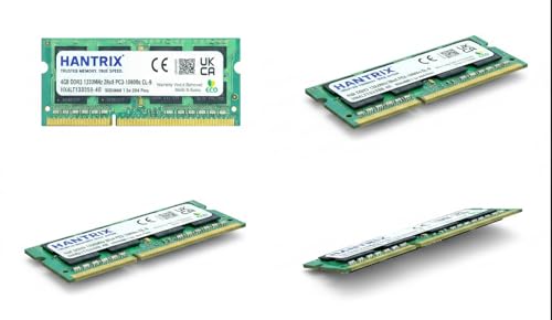 Image of 4GB DDR3 1333MHz Laptop RAM | 2RX8, PC3-10600S 1.5v SO-DIMM Memory Module for Notebook PCs | High-Speed DDR3 Upgrade
