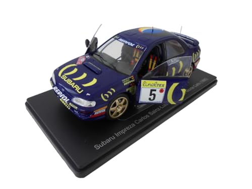 OPO 10 - 1/24 miniature car compatible with Subaru Impreza Carlos Sainz Rallye Monte Carlo (1995) - Diecast model car VQJ182 - Image 4