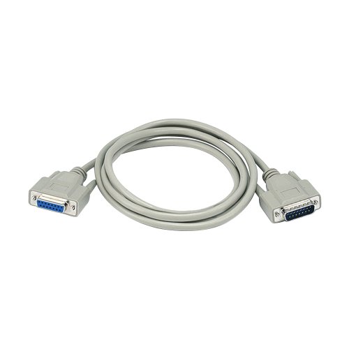 Monoprice 6ft DB15 M/F 1:1 Molded Cable Beige