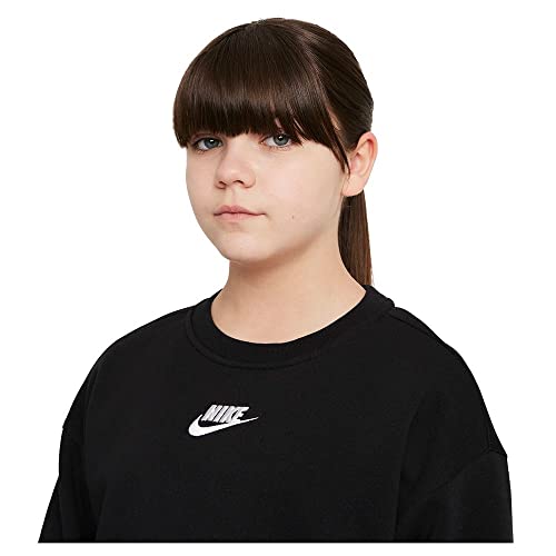 Nike Girl's NSW Club Fleece LBR BF Crew (Little Kids/Big Kids)3