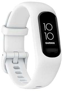Garmin vivosmart 5, Smart Health and Fitness Activity Tracker with Touchscreen, White, Small/Medium