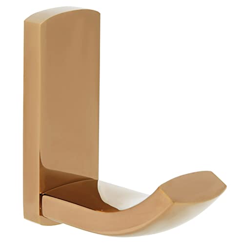 Perchero de pared simple de latón de oro