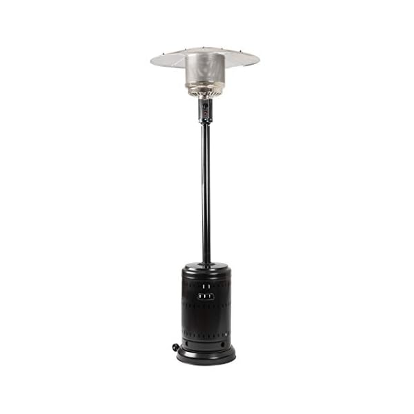 Amazon basics havana bronze commercial propane 46000 btu outdoor patio heater with wheels havana bronze stand up patio heater cover set  urban country home decor