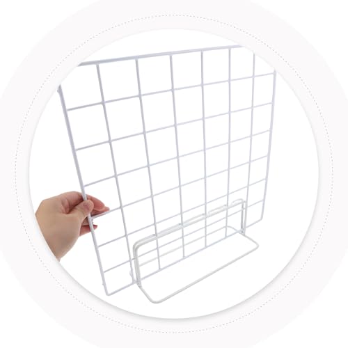 Panel de rejilla de hierro de sobremesa Housoutil expositor resistente pack de 2 4
