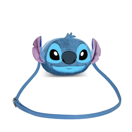Disney Lilo e Stitch Heart-Mini Borsa a Tracolla Plush, Blu