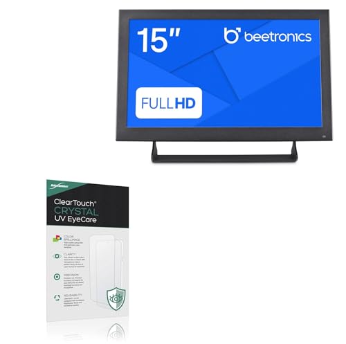 BoxWave Screen Protector Compatible With Beetronics 15HD7M - ClearTouch Crystal Anti-UV EyeCare (2-Pack), Filters out Harmful Blue Light Reduce Fatigue