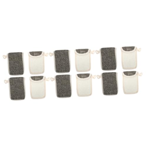 Pochettes en mousse Healeved en lin noir pour créer une mousse onctueuse et économiser le savon