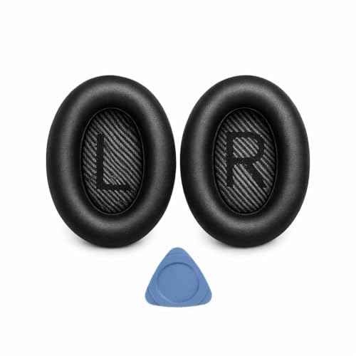 Repuestos de Almohadillas para Auriculares Bose QuietComfort 35 (QC35) y QuietComfort 35 II (QC 35 ii), Almohadillas con Memoria de Forma, Cuero de Proteína más Suave y Mayor Grosor miniatura 1