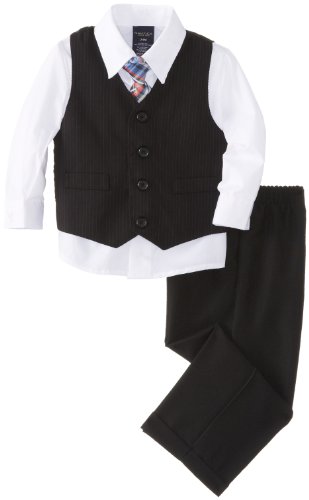 Nautica Baby-Boys Infant Shadow Stripe Vest Set