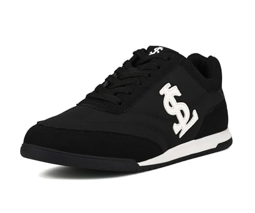 Image of LOUIS STITCH Women's Casual Lightweight Sneakers | Ortholite Cushioned Comfort | Dual-Color TPR Sole | Lightweight & Comfortable Casual Lace-Up Shoes | LSD-SNK-NBL & DNM