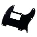 Banworks 1 Ply Tele HS/HH Pickguard 8-Hole Electric Guitar Pickguard Scratch Plate for USA/Mexican Fender Modern Style Standard Tele Telecaster JT/HB-04 Glossy Black
