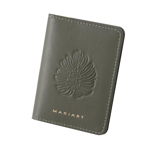 Mariart Carteira de Couro Bovino Legítimo Fauna c/Proteção Antifurto RFID (Verde Adão)
