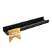 Kiera Grace Edge Picture Frame Ledge, 23-Inch by 4-Inch, Black