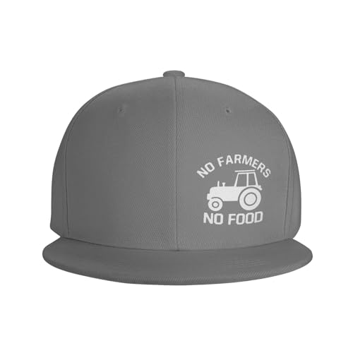 No Farmer No Food Tractor Adjustable Outdoor Baseball Hat Flat Hat3