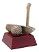Decade Awards Sculpted Gold Putter Trophy - Golf Award - Long Putt Competition - Golfing Tournament - Engraved Plates by Request - Perfect Golf Award Trophy 4 Inch Tall