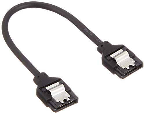 StarTech.com 6in Latching Round SATA Cable - 6 SATA Cable - 6 round SATA Cable - 6 latching SATA Cable (LSATARND6),Black