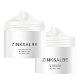Zinksalbe gegen Pickel-Anti Pickel Creme mit Teebaumöl – Akne Creme als Körper Akne Cream– Sanft Und Nicht Reizend, für Alle Hauttypen, auch für Pickel am Po und Rücken - 2PCS