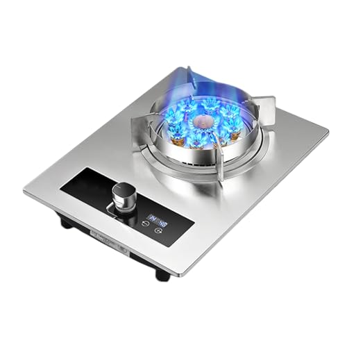 ガスストーブ、5.2KW ガスストーブ、強化ガラス製全銅ガスストーブ、天然ガス/液化ガス変換ストーブ、消炎保護およびタイマー付き(LPG)