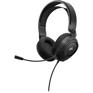 Corsair HS35 v2 Multiplatform Wired Gaming Headset – Flexible Omni-Directional Microphone – Universal 3.5mm Connection – PC, Mac, PS5, PS4, Xbox, Nintendo Switch, Mobile – Carbon