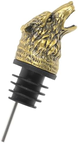 Kichvoe Cabeza De Lobo Aireador De Vino Vertedor Decantador De Vino De Aleación De Licor Con Tapón De Botella Estilo Retro Vertedor De Vino Botella Vertedor Tapón Para Whisky Dorado Kichvoe Cabeza De Lobo Aireador De Vino Vertedor Decantador De Vino De Aleación De Licor Con Tapón De Botella Estilo Retro Vertedor De Vino Botella Vertedor Tapón Para Whisky Dorado
