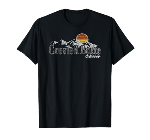 Retro Crested Butte Colorado Mountain T-shirt T-Shirt