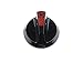 JADE RANGE LLC 3000010982 KNOB PHONOLIC Black D6 (REV