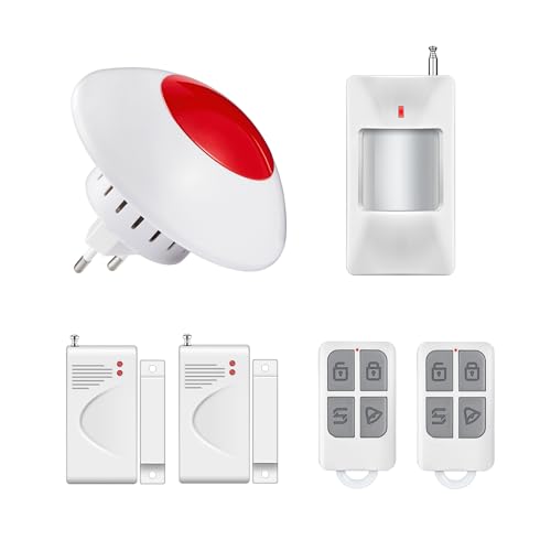 Sistema De Alarma Para La Seguridad Del Hogar, Alarma Inalámbrica Para El Hogar, Kit De 6 Piezas Con Sirena, Sensores De Movimiento Pir, Mandos A Distancia, Sensores De Ventana Puerta Sistema De Alarma Para La Seguridad Del Hogar, Alarma Inalámbrica Para El Hogar, Kit De 6 Piezas Con Sirena, Sensores De Movimiento Pir, Mandos A Distancia, Sensores De Ventana Puerta