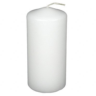 Dlight 36 White Pillar Wedding Candles 2 x 4 1/2 Inch