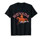mustang nevada murders Design mit der Inschrift Nevada und dem Bild eines Cowboys, der auf einem wilden Mustang reitet. Für Pferde, Reiten, Reitsport, Rodeos