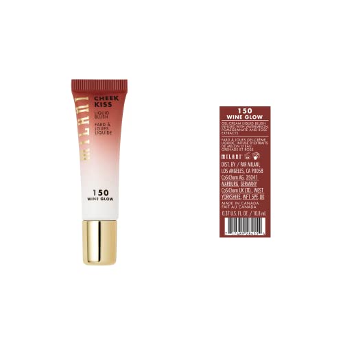 Milani Cheek Kiss Liquid Blush Makeup - Blendable & Buildable Cheek Blush, Lightweight Liquid Blusher And Cheek Color (New Wine Glow) … #TOP1