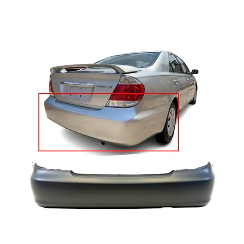Image of FitParts Compatible with Toyota Camry 2002-2006 Rear Bumper Cover | Primed, Sedan, Ready to Paint, OEM 52159AA903, TO1100203