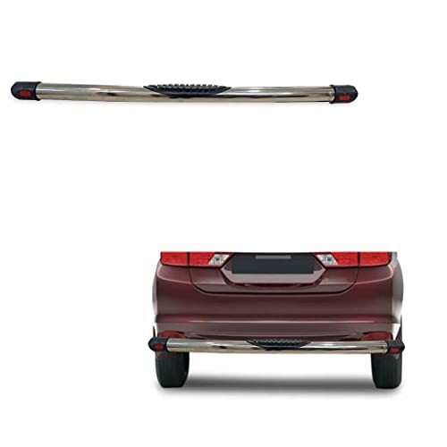 Image of Stainless Steel High Gloss Safety Rear Bumper Protector for City 2014