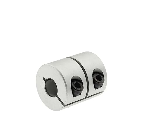 Rigid coupling,Stainless steel rigid coupling 1pcs D25L25 Rigid Shaft Coupler Clamp Stepper Servo Motor Coupling 3D Printer Parts(6X6)