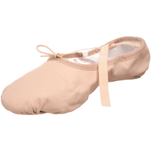 SANSHA Pantufa de balé de couro Pro 1, rosa, 14 N US Women / 10 N US Men
