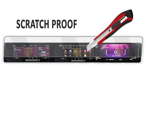 Image of HONEY TEMPERED HUB Glossy Screen Guard For NEW MAHINDRA XEV 9E 2025 ELECTRIC /FULL TOUCHSCREEN INFOTAINMENT GUARD /Anti Scratch / Xev9E Electric Car Display Accessories [Not Tempered Glass]