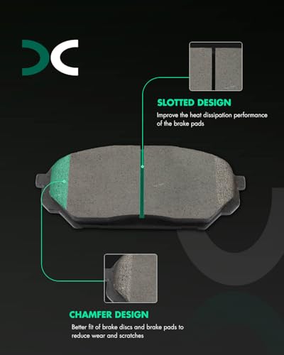 Image of SCITOO D1301-8417 Disc Brake Pads Sets Front Ceramic Brake Pads w /Hardware