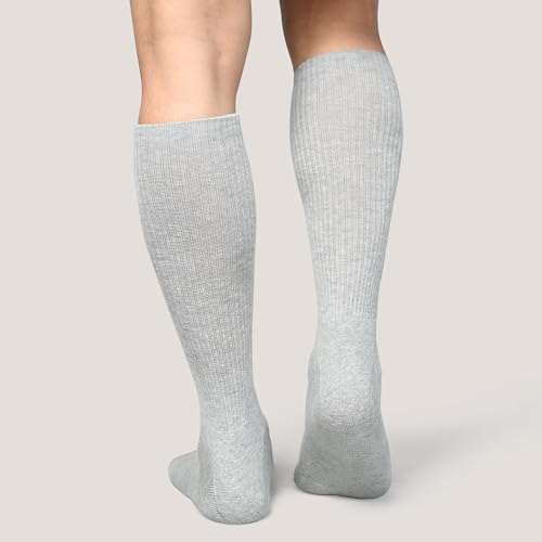 Image of 4 Pack Cotton Crew Socks for Womens Lightweight Casual Wear Business Socks, 6 to 9(WS1002-4GRE-4PK-6TO9)