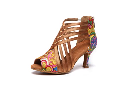 Chaussures de danse latine HROYL maintien cheville idéal pour salsa et salle de bal