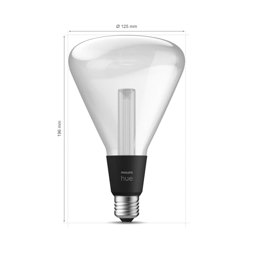 Philips Hue Lightguide Triangle, Ampoule intelligente, lumière blanche et couleur, compatible Bluetooth, contrôle vocal avec Alexa, Apple Home et Google Assistant