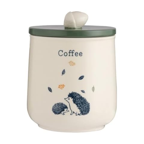 Price & Kensington Woodland Collection Ceramic Storage Container and Lid with Silicone Seal | (Coffee) Cover
