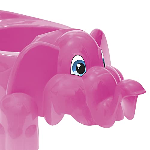 TRONINHO INFANTIL LISO PENICO ELEFANTE SANITARIO DO BEBE - Rosa